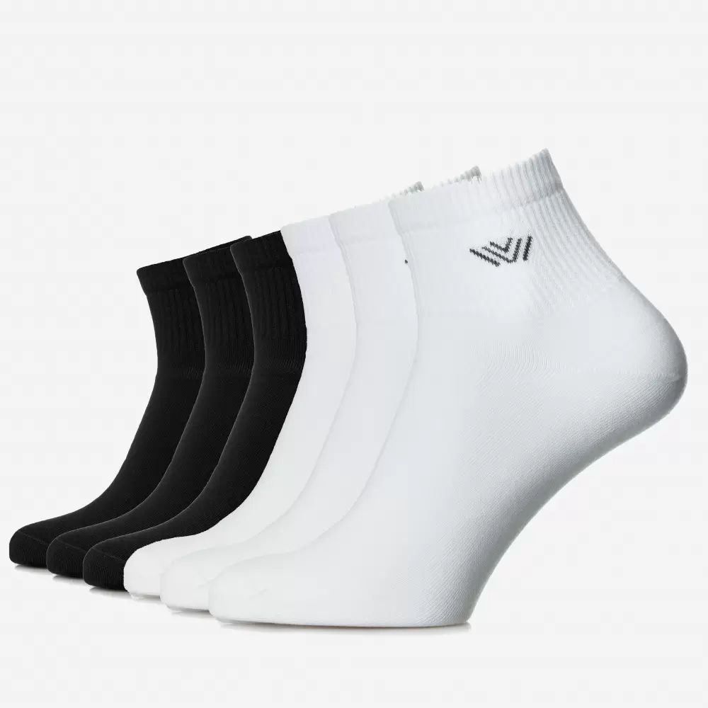 Șosete dynamic din bumbac pieptănat fără cusătură - set de 6 perechi pentru bărbați