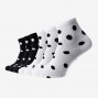 mix( 3 negru cu buline, 3 alb cu buline)