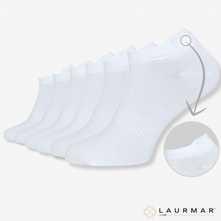 Șosete sport cu margine ridicată - set de 6 perechi pentru femei