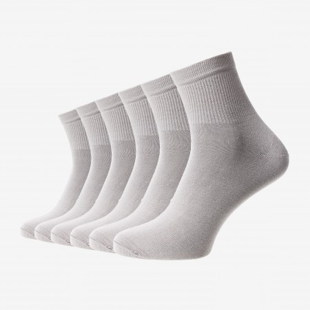 Șosete Dynamic fără model din bumbac pieptănat fără cusătură – set de 6 perechi pentru bărbați