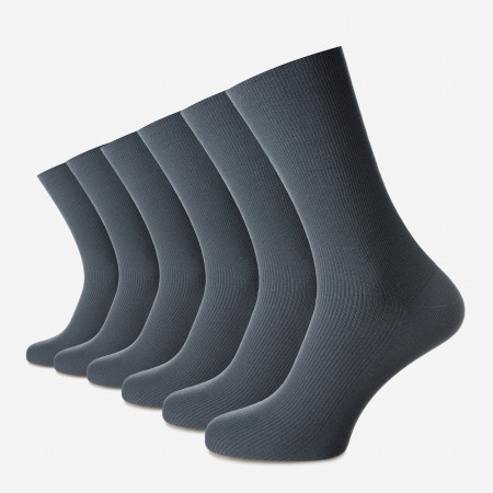 Șosetele unisex fără elastic din bumbac pieptănat fără cusătură - set de 6 perechi