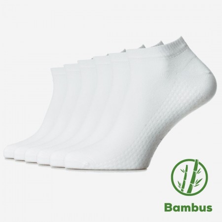Șosete ultrascurte din bambus fără cusătură - set de 6 perechi pentru bărbați